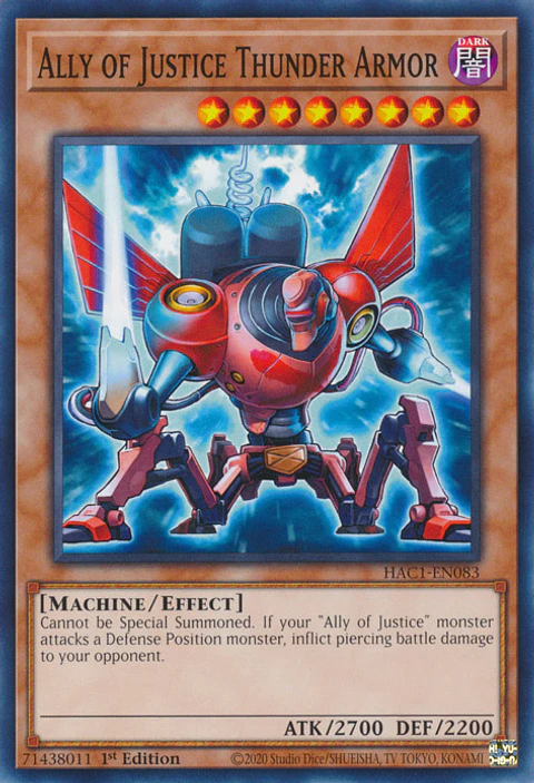Ally of Justice Thunder Armor - HAC1-EN083 - Common 