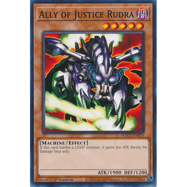 Ally of Justice Rudra - HAC1-EN079 - Common 