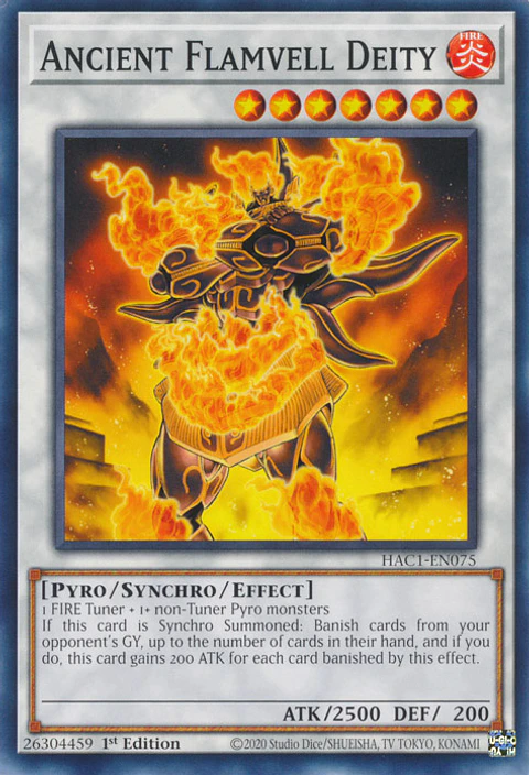 Ancient Flamvell Deity - HAC1-EN075 - Common 