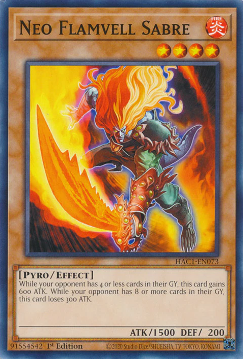 Neo Flamvell Sabre -  HAC1-EN073 - Common 
