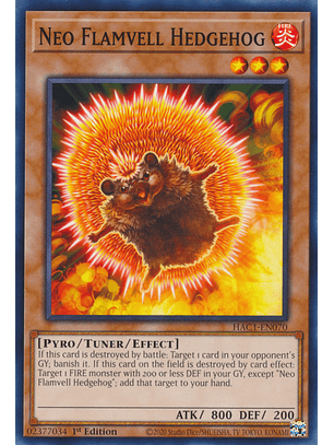 Neo Flamvell Hedgehog - HAC1-EN070 - Common 