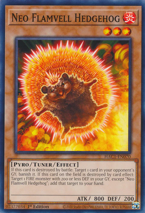 Neo Flamvell Hedgehog - HAC1-EN070 - Common 