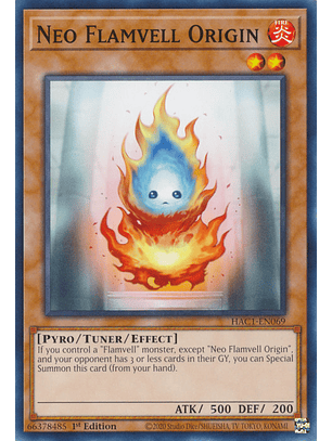Neo Flamvell Origin - HAC1-EN069 - Common 