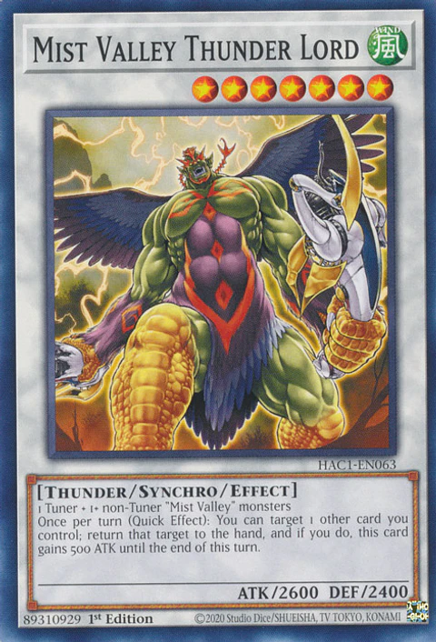 Mist Valley Thunder Lord - HAC1-EN063 - Common 
