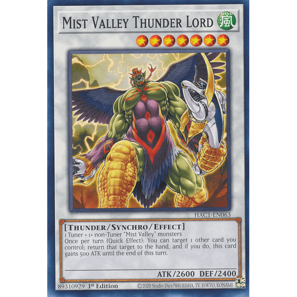 Mist Valley Thunder Lord - HAC1-EN063 - Common 