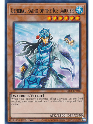 General Raiho of the Ice Barrier - HAC1-EN046 - Common 