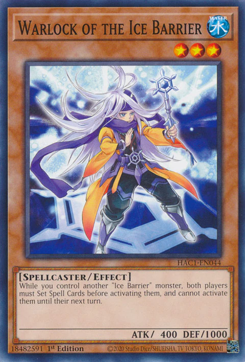 Warlock of the Ice Barrier - HAC1-EN044 - Common 