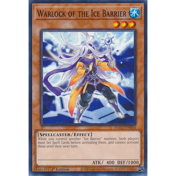 Warlock of the Ice Barrier - HAC1-EN044 - Common 