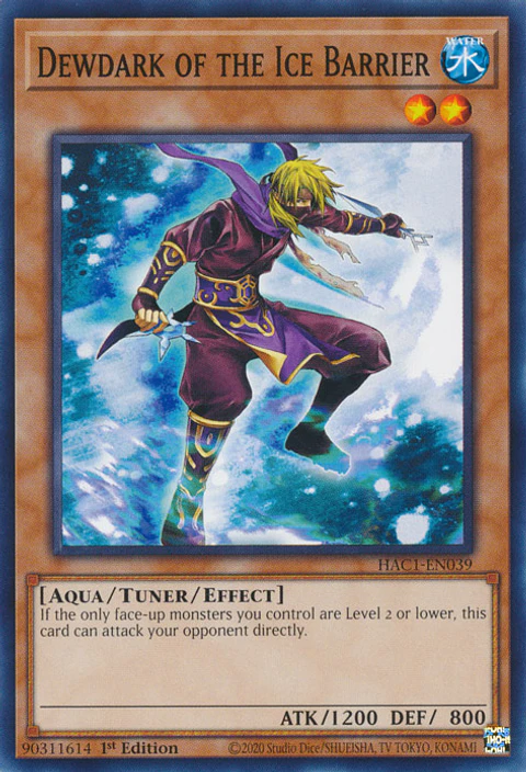Dewdark of the Ice Barrier - HAC1-EN039 - Common 