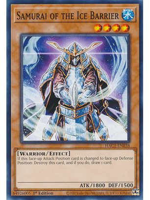 Samurai of the Ice Barrier - HAC1-EN038 - Common