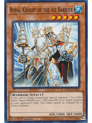 Royal Knight of the Ice Barrier - HAC1-EN032 - Common 