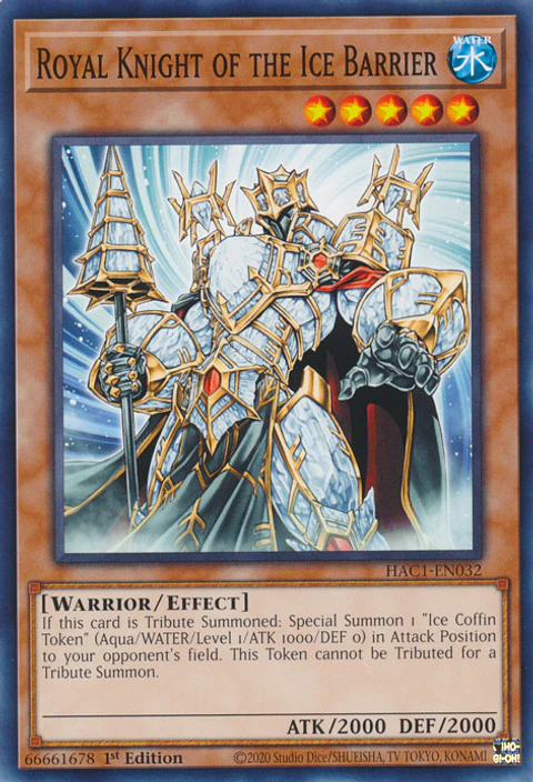 Royal Knight of the Ice Barrier - HAC1-EN032 - Common 