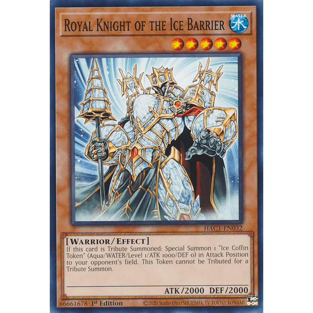 Royal Knight of the Ice Barrier - HAC1-EN032 - Common 