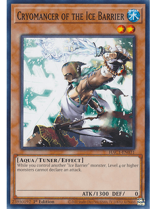 Cryomancer of the Ice Barrier - HAC1-EN031 - Common
