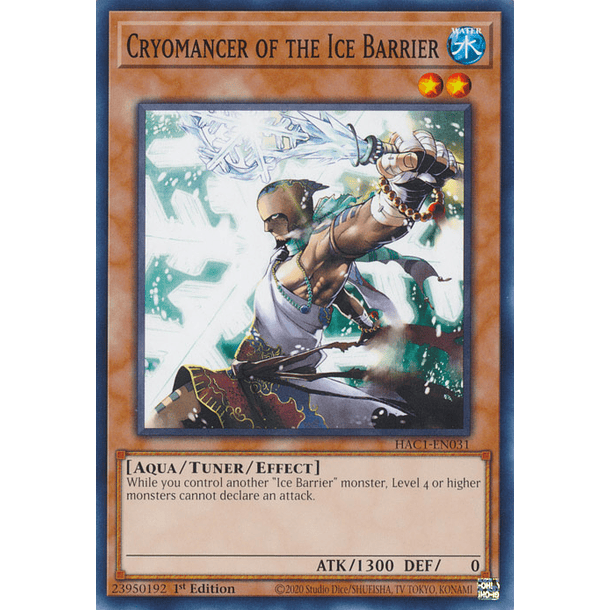 Cryomancer of the Ice Barrier - HAC1-EN031 - Common
