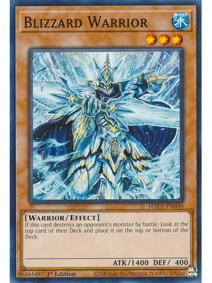 Blizzard Warrior - HAC1-EN030 - Common 