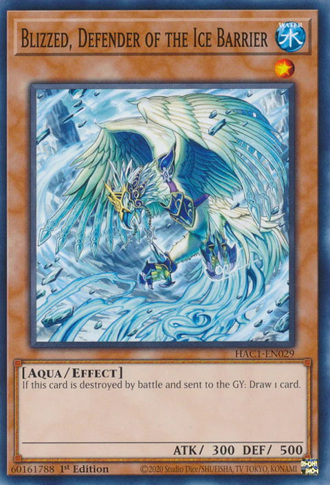 Blizzed, Defender of the Ice Barrier - HAC1-EN029 - Common 