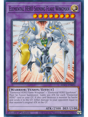 Elemental HERO Shining Flare Wingman - HAC1-EN020 - Common