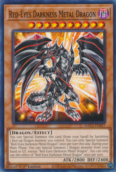 Red-Eyes Darkness Metal Dragon - HAC1-EN017 - Common  1