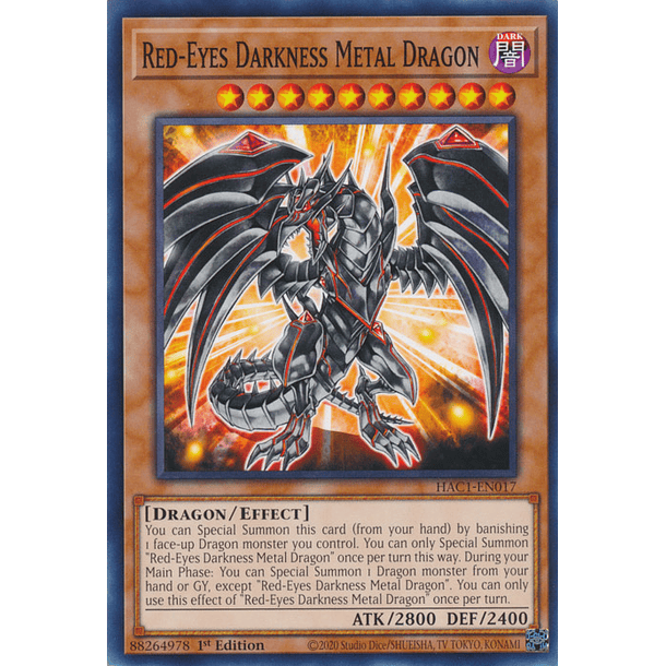 Red-Eyes Darkness Metal Dragon - HAC1-EN017 - Common 