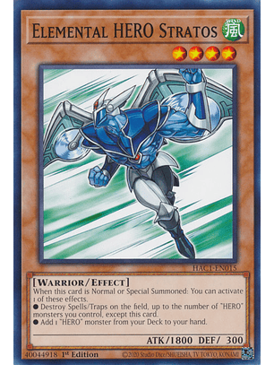 Elemental HERO Stratos - HAC1-EN015 - Common 