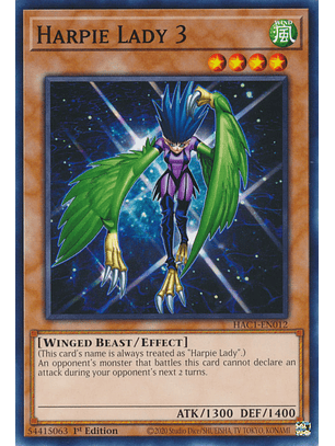 Harpie Lady 3 - HAC1-EN012 - Common 