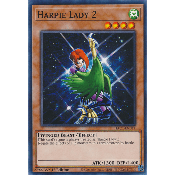 Harpie Lady 2 - HAC1-EN011 - Common 