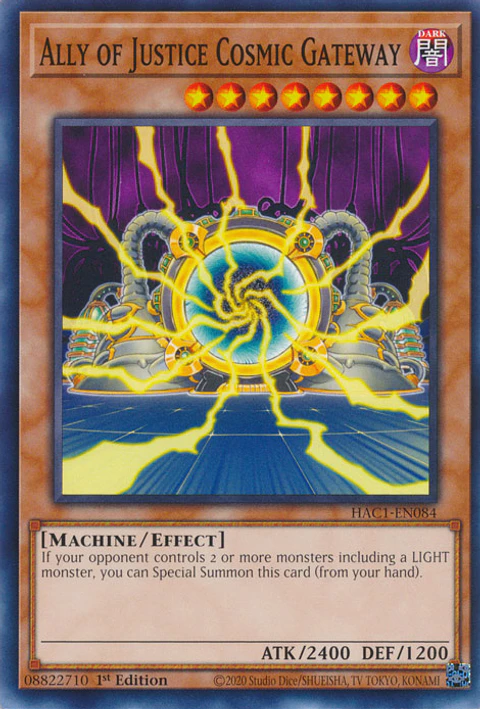 Ally of Justice Cosmic Gateway - HAC1-EN084 - Common 