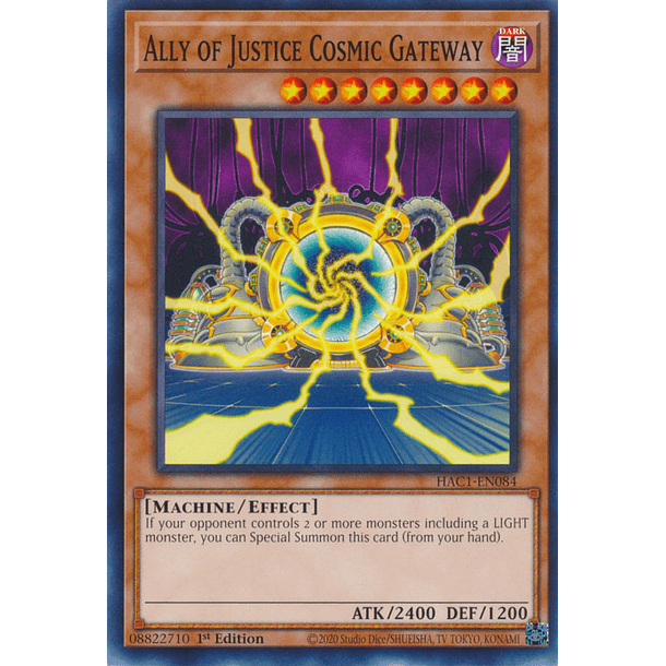 Ally of Justice Cosmic Gateway - HAC1-EN084 - Common 
