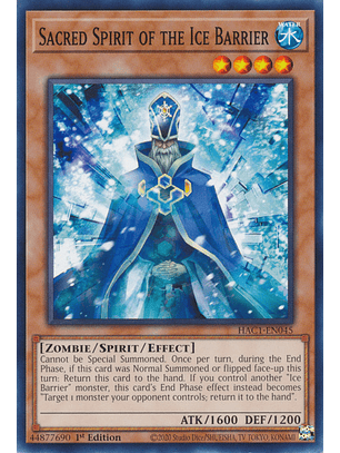 Sacred Spirit of the Ice Barrier - HAC1-EN045 - Common 