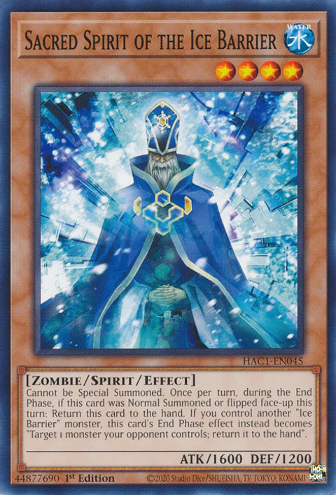 Sacred Spirit of the Ice Barrier - HAC1-EN045 - Common 