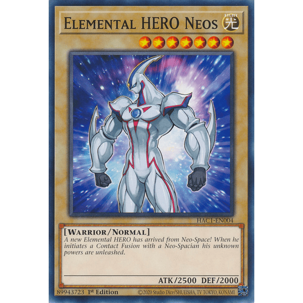 Elemental HERO Neos - HAC1-EN004 - Common 