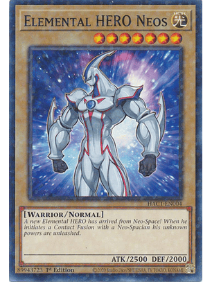 Elemental HERO Neos - HAC1-EN004 - Duel Terminal Normal Parallel Rare