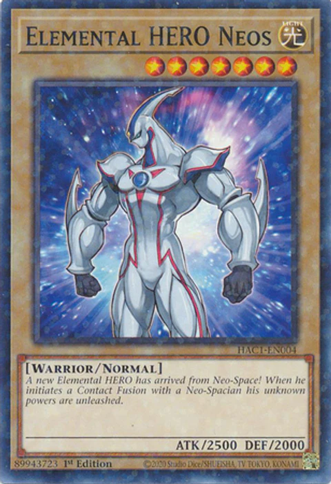 Elemental HERO Neos - HAC1-EN004 - Duel Terminal Normal Parallel Rare