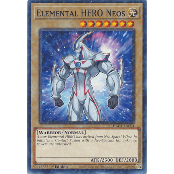 Elemental HERO Neos - HAC1-EN004 - Duel Terminal Normal Parallel Rare