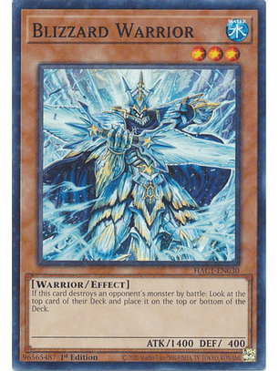 Blizzard Warrior - HAC1-EN030 - Duel Terminal Normal Parallel Rare