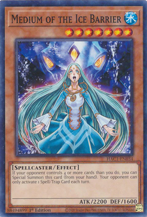 Medium of the Ice Barrier - HAC1-EN034 - Duel Terminal Normal Parallel Rare