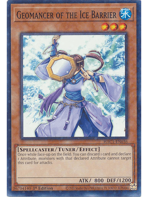Geomancer of the Ice Barrier - HAC1-EN036 - Duel Terminal Normal Parallel Rare