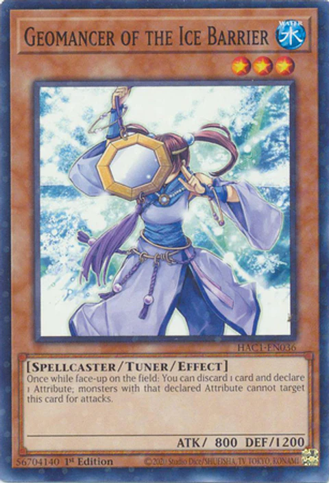 Geomancer of the Ice Barrier - HAC1-EN036 - Duel Terminal Normal Parallel Rare
