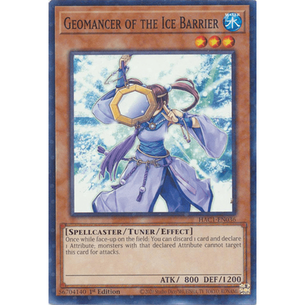 Geomancer of the Ice Barrier - HAC1-EN036 - Duel Terminal Normal Parallel Rare