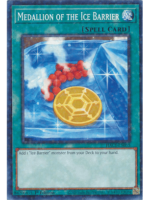 Medallion of the Ice Barrier - HAC1-EN055 - Duel Terminal Normal Parallel Rare