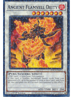 Ancient Flamvell Deity - HAC1-EN075 - Duel Terminal Normal Parallel Rare