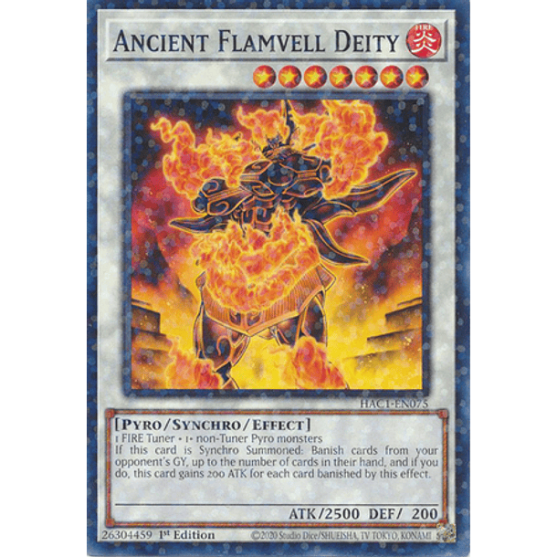 Ancient Flamvell Deity - HAC1-EN075 - Duel Terminal Normal Parallel Rare