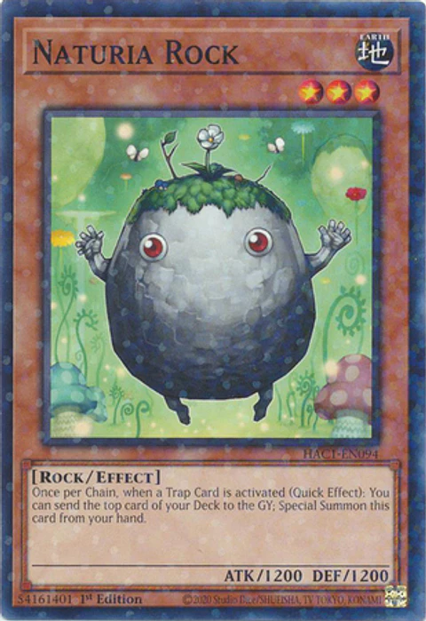 Naturia Rock - HAC1-EN094 - Duel Terminal Normal Parallel Rare