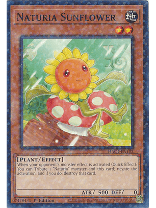 Naturia Sunflower - HAC1-EN102 - Duel Terminal Normal Parallel Rare
