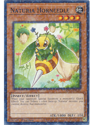 Naturia Horneedle - HAC1-EN105 - Duel Terminal Normal Parallel Rare