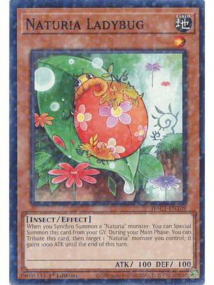 Naturia Ladybug - HAC1-EN109 - Duel Terminal Normal Parallel Rare