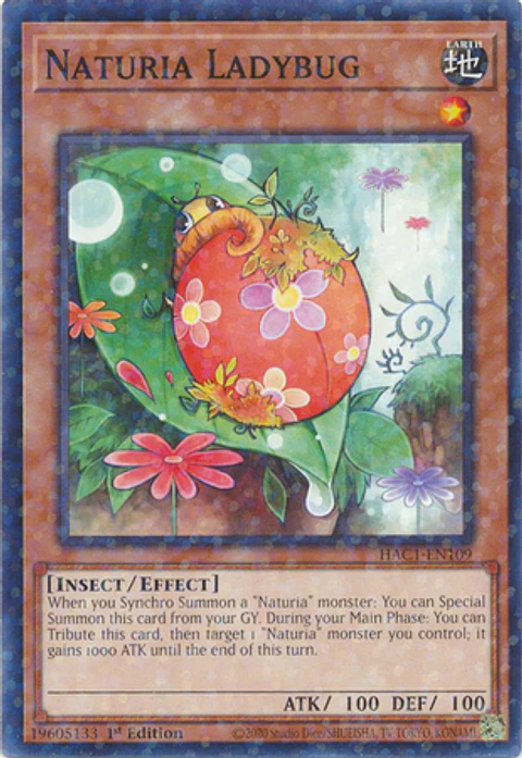 Naturia Ladybug - HAC1-EN109 - Duel Terminal Normal Parallel Rare