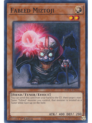 Fabled Miztoji - HAC1-EN132 - Duel Terminal Normal Parallel Rare