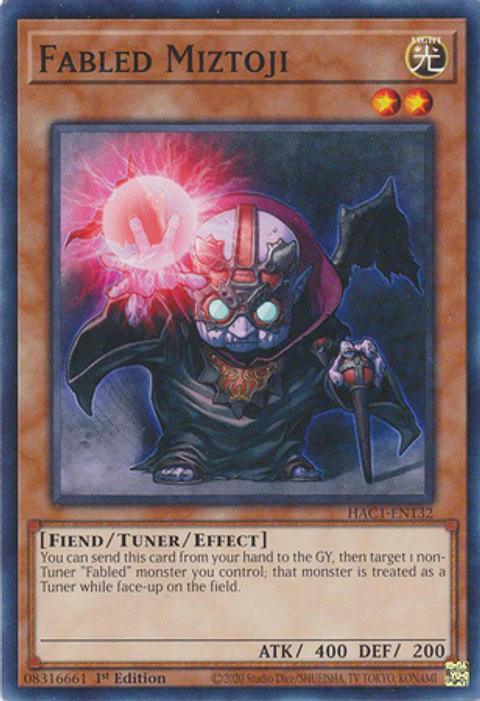 Fabled Miztoji - HAC1-EN132 - Duel Terminal Normal Parallel Rare